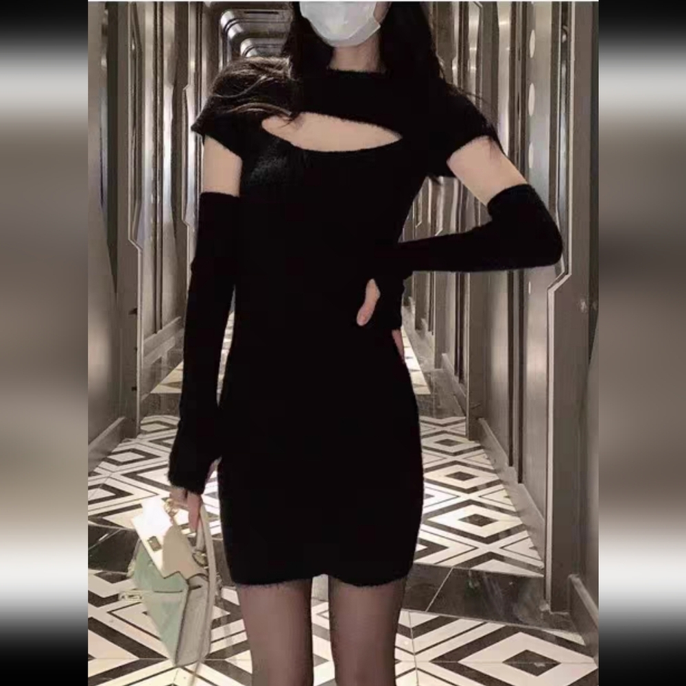 NWT Little Black Knit Dress